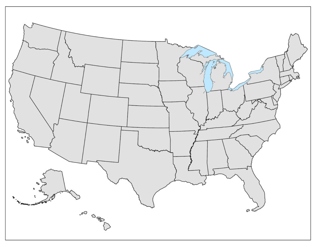 Map of the United States